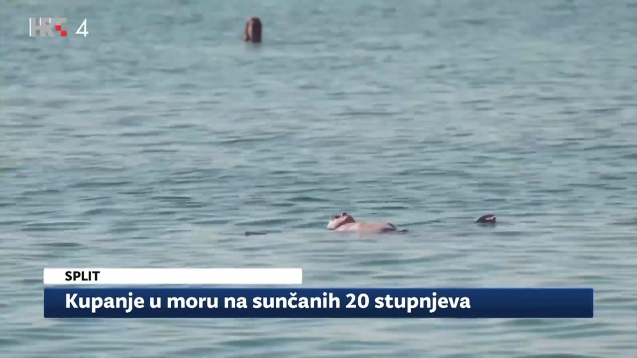 Bez komentara: Split - Kupanje u moru na sunčanih 20 stupnjeva