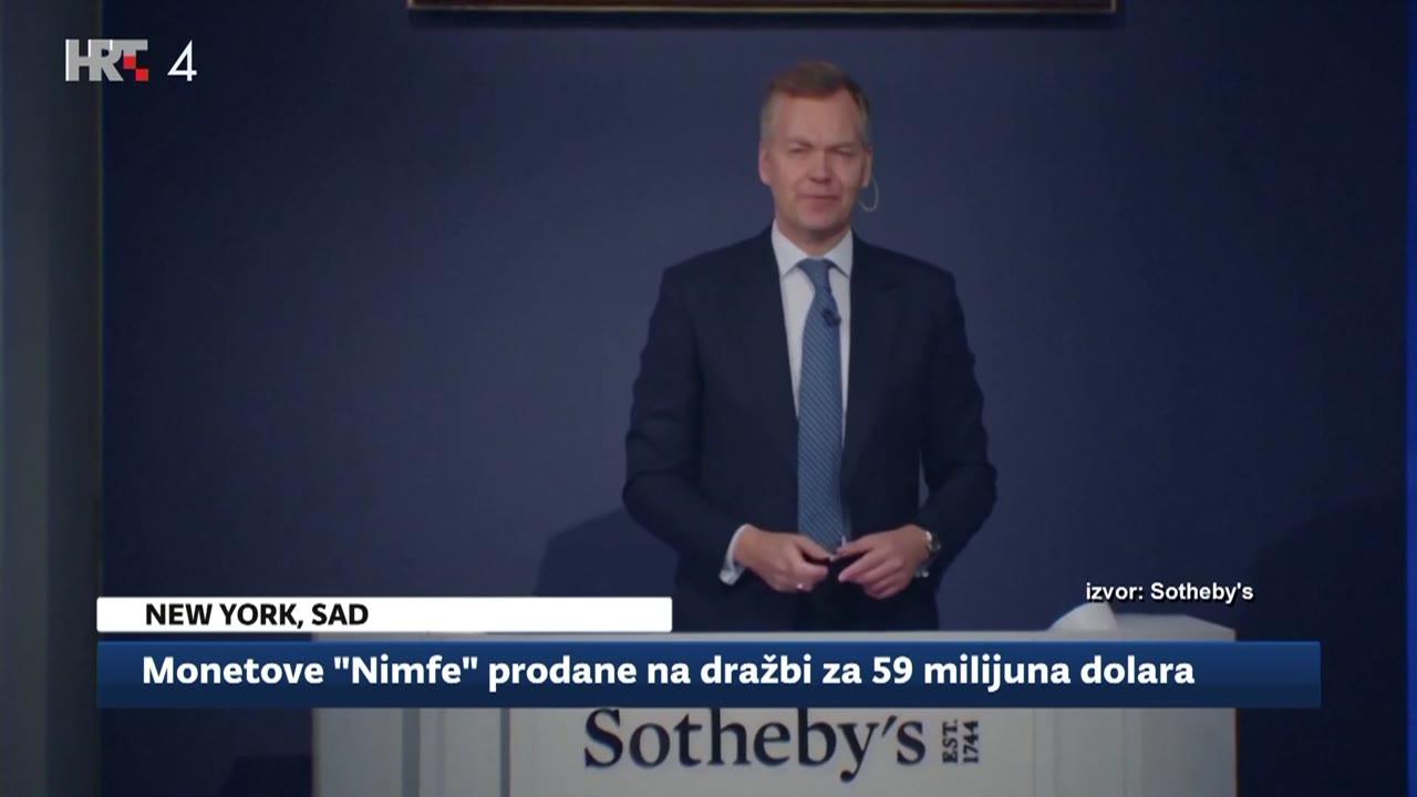 Bez komentara: NY - Monetove ”Nimfe” prodane na dražbi za 59 milijuna dolara