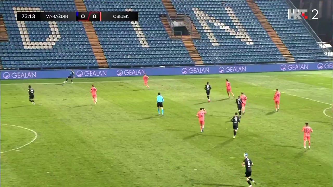 Nogomet, SuperSport HNL: Varaždin - Osijek, 2.pol.